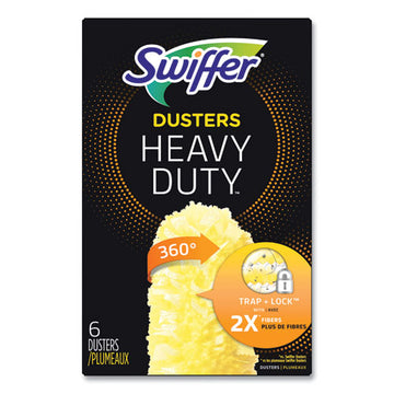 Swiffer® Heavy Duty Dusters Refill, Dust Lock Fiber, Yellow, 6-box freeshipping - TVN Wholesale